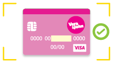 front side of credit card